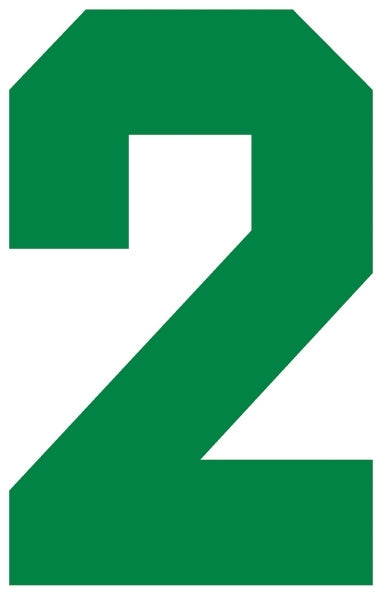 Solid Style Numbers (Pack of 5)