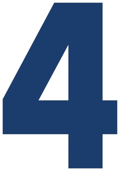 Solid Style Numbers (Pack of 5)