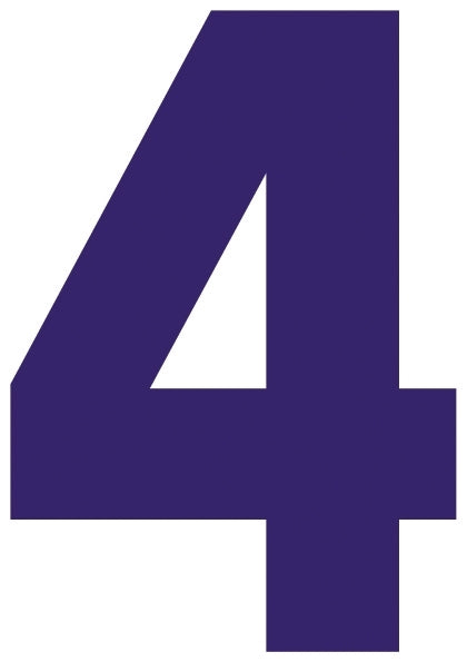 Solid Style Numbers (Pack of 5)
