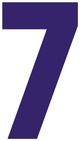 Solid Style Numbers (Pack of 5)