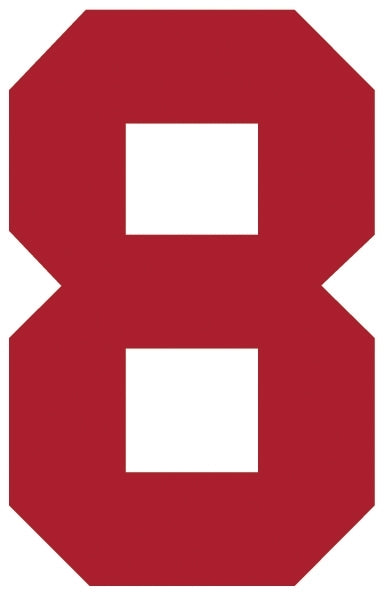 Solid Style Numbers (Pack of 5)