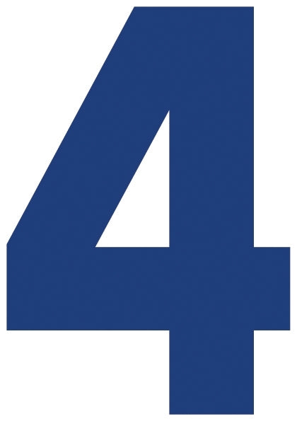 Solid Style Numbers (Pack of 5)