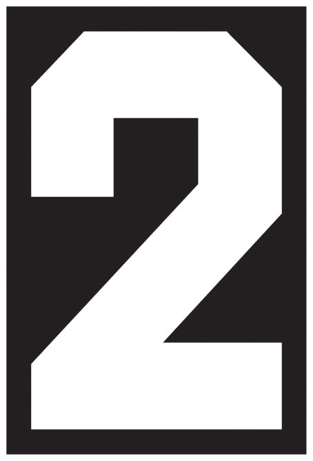 Solid Style Numbers (Pack of 5)