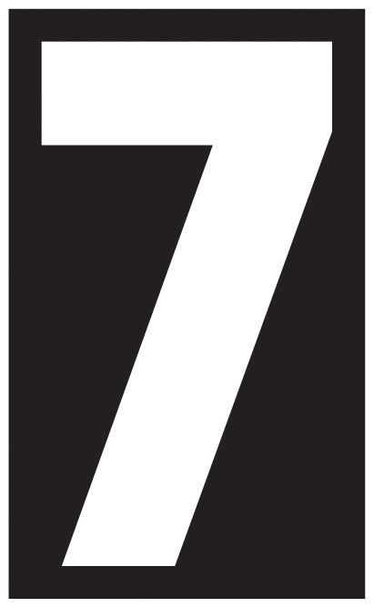 Solid Style Numbers (Pack of 5)