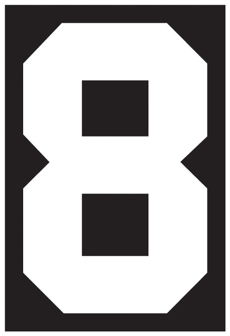 Solid Style Numbers (Pack of 5)